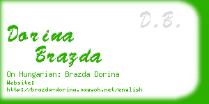 dorina brazda business card